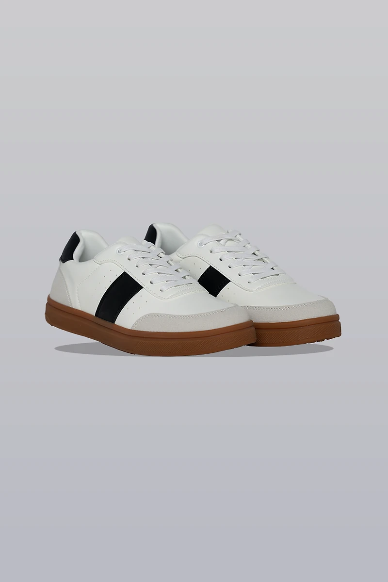 Striped Sneakers - Black