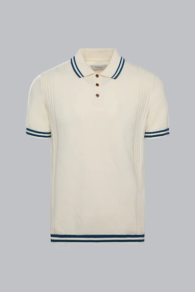 Tipped Collar Knit Polo