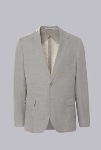 Relaxed Single Breasted Linen Blazer | Men's Clubman by Leonardo