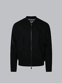Linen Bomber Jacket | Men's Clubman by Leonardo