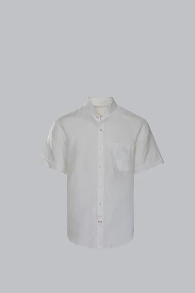 Linen Short Sleeve Shirt | Men's Clubman by Leonardo