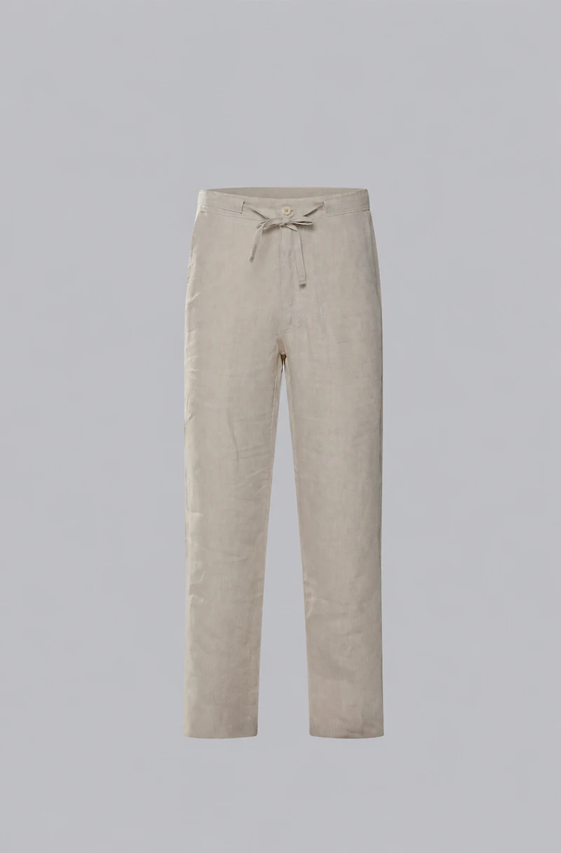 Linen Drawstring Pant | Men's Linen Pants | Clubman by Leonardo