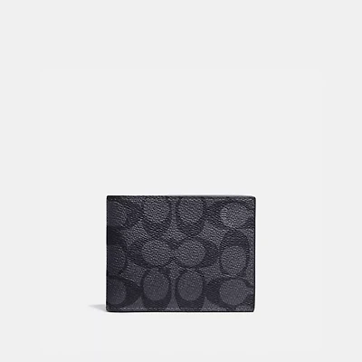 Slim Billfold Wallet In Signature Canvas