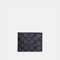 Slim Billfold Wallet In Signature Canvas
