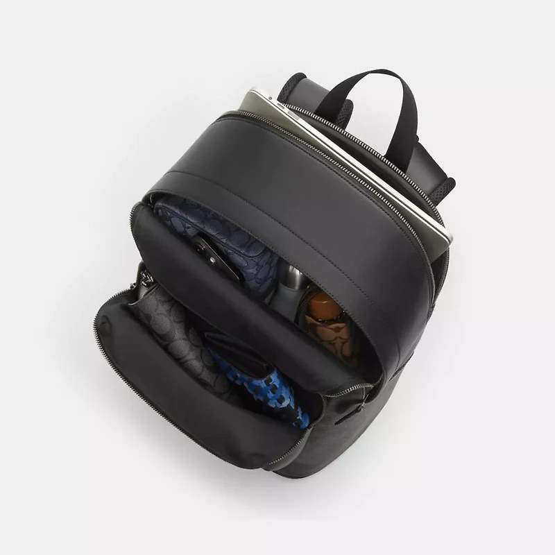 West Backpack In Signature Canvas