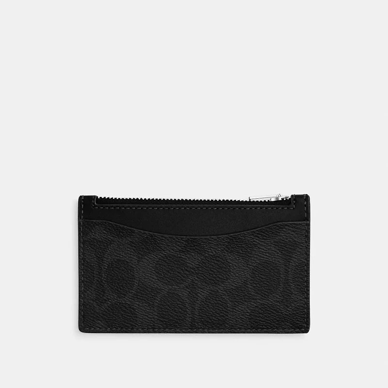Zip Card Case Signature Canvas