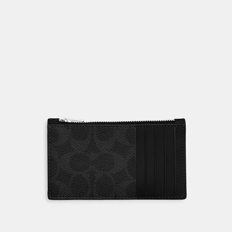 Zip Card Case Signature Canvas