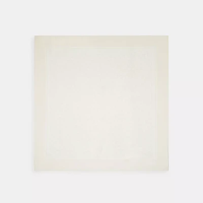 Textured Signature Print Silk Square Scarf