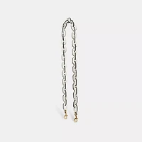 Leather Covered Chain Strap