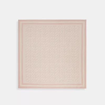 Signature Print Silk Square Scarf