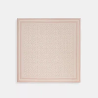 Signature Print Silk Square Scarf