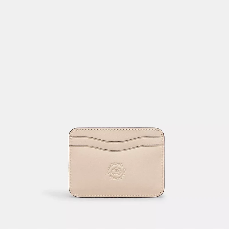 Wavy Card Case Regenerative Leather With Cherry Print