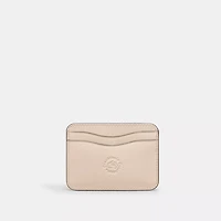 Wavy Card Case Regenerative Leather With Cherry Print