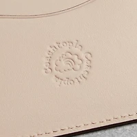 Wavy Card Case Regenerative Leather With Cherry Print