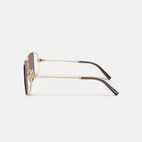 Metal Square Sunglasses