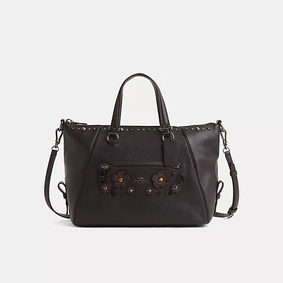 Restored Primrose Satchel With Tea Rose