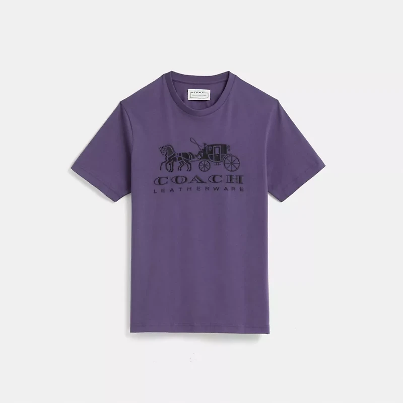 Restored Horse And Carriage T Shirt Organic Cotton