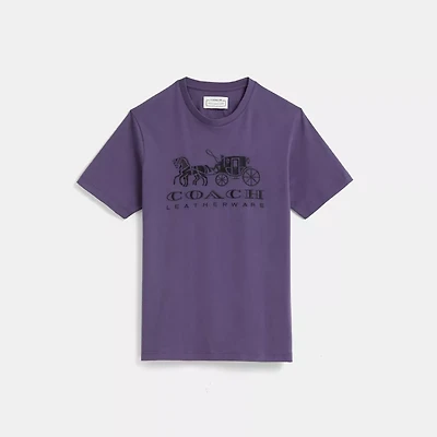Restored Horse And Carriage T Shirt Organic Cotton