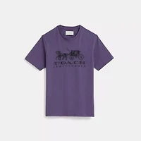 Restored Horse And Carriage T Shirt Organic Cotton