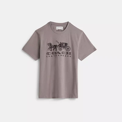 Restored Horse And Carriage T-Shirt Organic Cotton