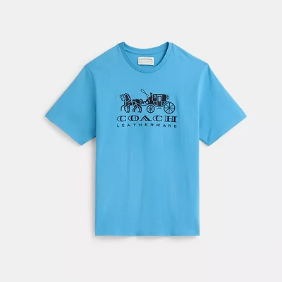Restored Horse And Carriage T-Shirt Organic Cotton