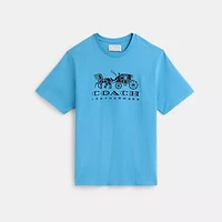 Restored Horse And Carriage T-Shirt Organic Cotton