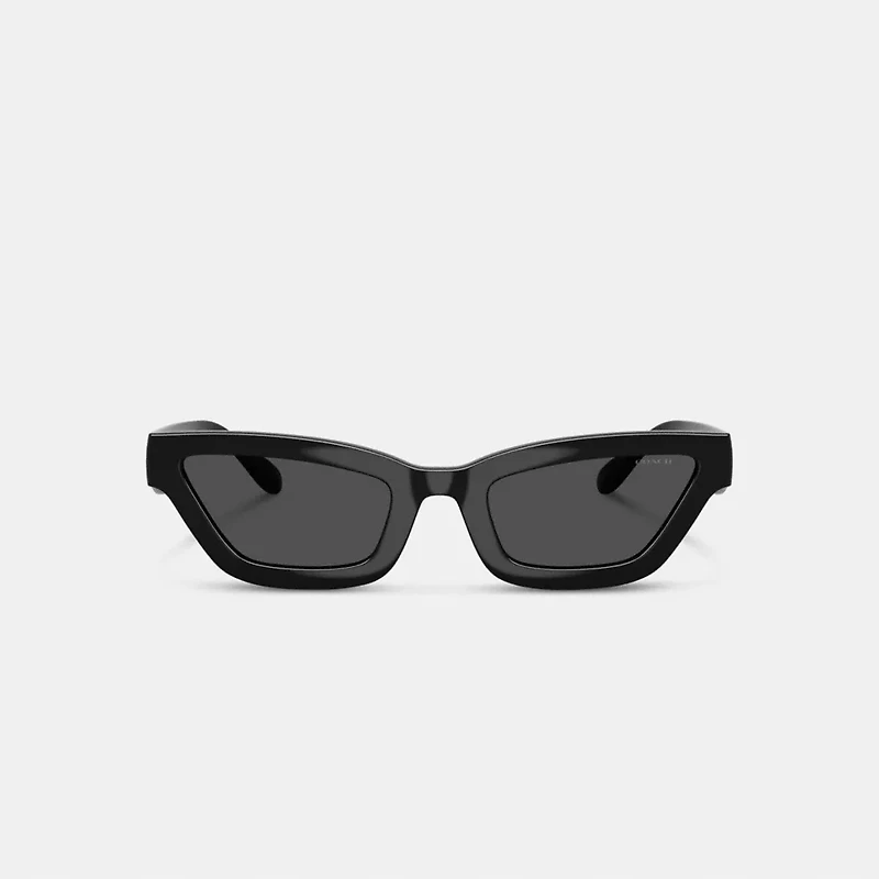 Quilted Narrow Cat Eye Sunglasses
