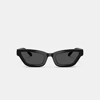 Quilted Narrow Cat Eye Sunglasses