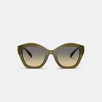 Maxi Sculpted C Oversized Geometric Sunglasses