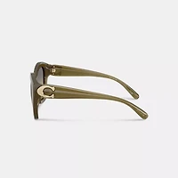 Maxi Sculpted C Oversized Geometric Sunglasses