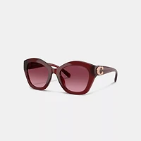 Maxi Sculpted C Oversized Geometric Sunglasses