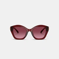 Maxi Sculpted C Oversized Geometric Sunglasses