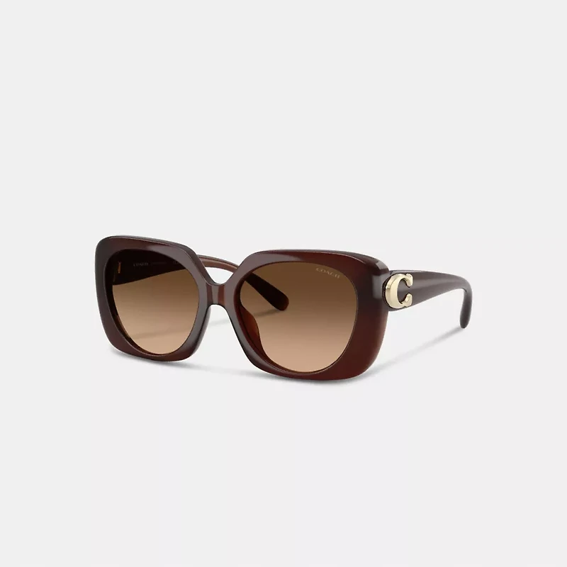 Maxi Sculpted C Oversized Square Sunglasses