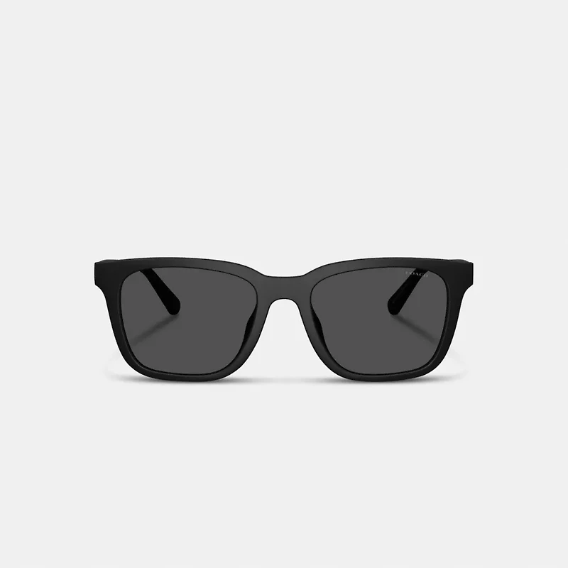 C Hardware Textured Temple Square Sunglasses