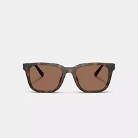 C Hardware Textured Temple Square Sunglasses