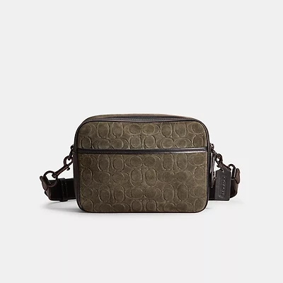Restored Flight Bag In Signature Suede