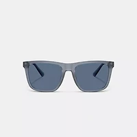 C Hardware Textured Temple Square Sunglasses