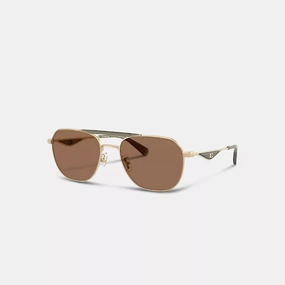 C Hardware Metal Navigator Sunglasses