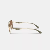 C Hardware Metal Navigator Sunglasses
