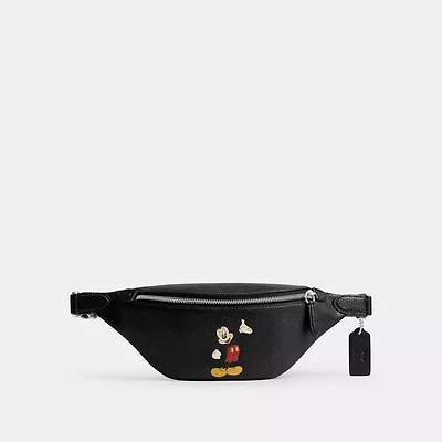 Disney X Coach Charter Belt Bag 7 With Mickey Mouse