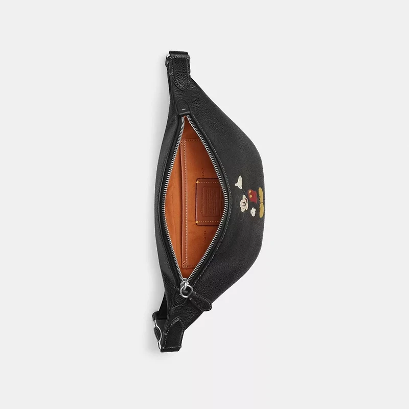 Disney X Coach Charter Belt Bag 7 With Mickey Mouse
