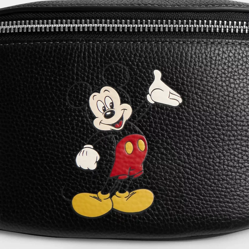 Disney X Coach Charter Belt Bag 7 With Mickey Mouse