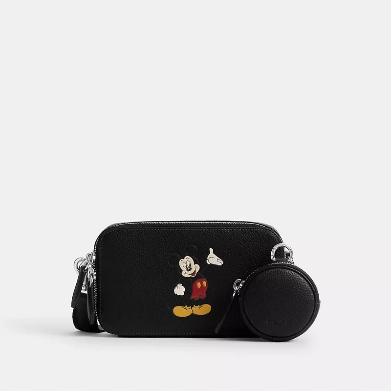 Disney X Coach Charter Slim Crossbody Bag With Mickey Mouse