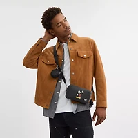 Disney X Coach Charter Slim Crossbody Bag With Mickey Mouse