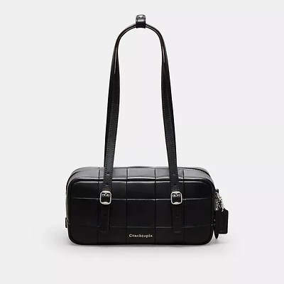 Alter/Ego Satchel Bag In Checkerboard Upcrafted Leather