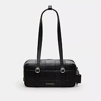 Alter/Ego Satchel Bag In Checkerboard Upcrafted Leather