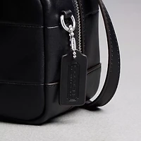 Alter/Ego Satchel Bag In Checkerboard Upcrafted Leather
