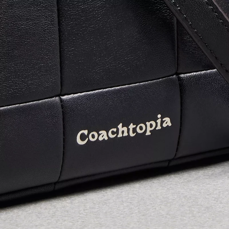 Alter/Ego Satchel Bag In Checkerboard Upcrafted Leather