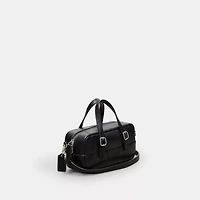 Alter/Ego Mini Satchel Bag Checkerboard Upcrafted Leather With Crossbody Strap