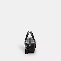 Alter/Ego Mini Satchel Bag Checkerboard Upcrafted Leather With Crossbody Strap